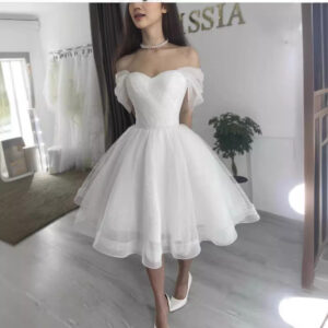 Women's Clothing 2024 new style light wedding dress one shoulder super fairy slim princess puffy skirt go out gauze forest...