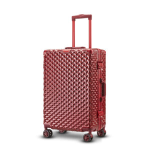 New Color Matching Aluminum Frame Trolley Case Large Capacity Universal Wheel Cabin Suitcase High End Aluminum Frame Suitc...