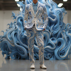 Men's Clothing3D digital printing suit cos party stage nightclub shiny cool performance suit - Herrenbekleidung