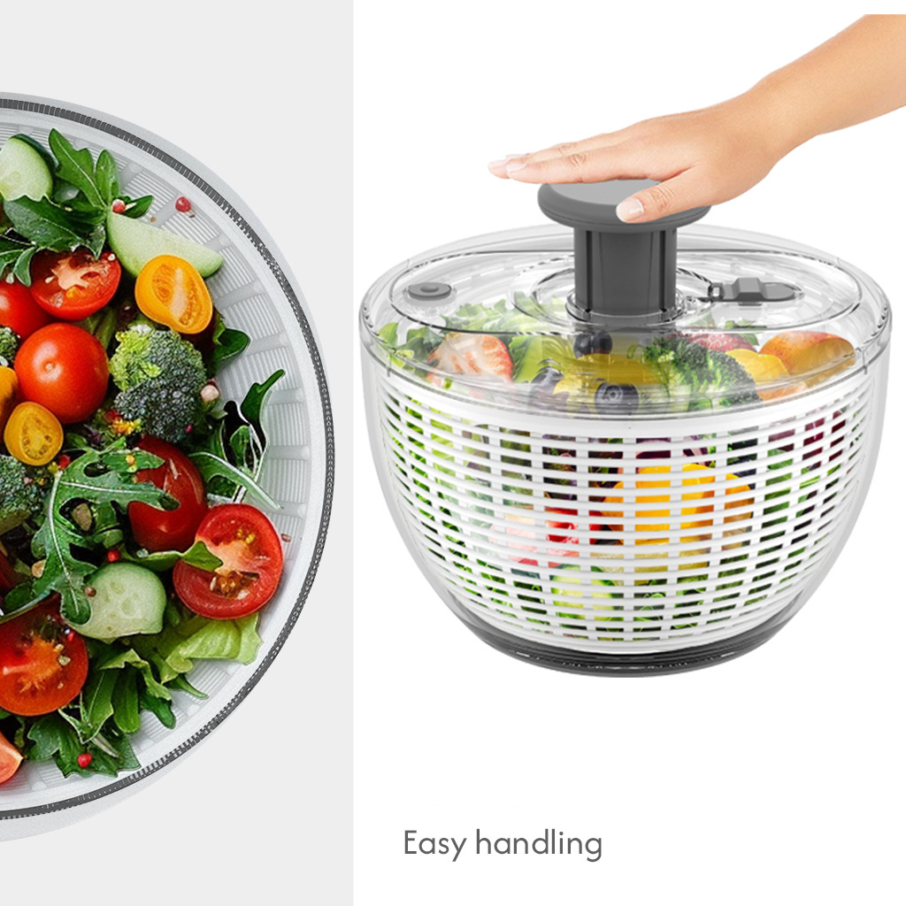 Household Multi Function Press Vegetable Dehydrator Salad Fitness Meal Fruit And Vegetable Dehydrator Kitchen Drain Basket...