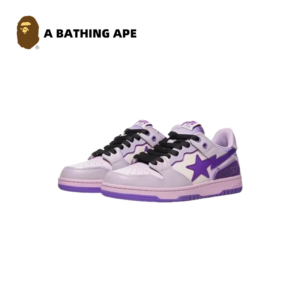 A BATHING-APE Bape-STA SK8 DUNK NO.93 Classic Low Help Flash Star Contrast Fashion Board Shoes Casual Skateboarding Shoes ...
