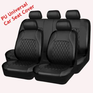 Black Fashions Sports Covers PU Car Seat Cover Universal Interior Accessories - Tragbare Audio | Technik & Gadgets