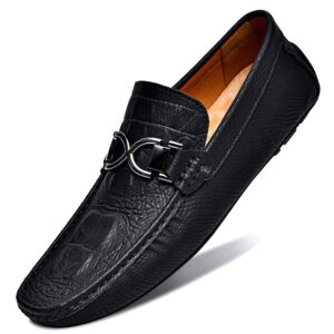 2023 New E-commerce Live Cowhide Crocodile Beans Slip-on Driving Casual Leather Shoes Men - Schuhe | Technik & Gadgets