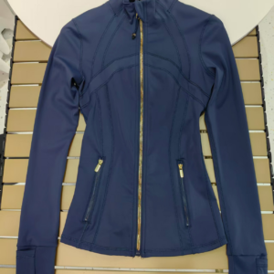 Women's Slim-Fit Gold-Zip Define Jacket Yoga Hoodie With Moisture-Wicking Fabric UPF Protection And Rose Gold Accents 7 Co...
