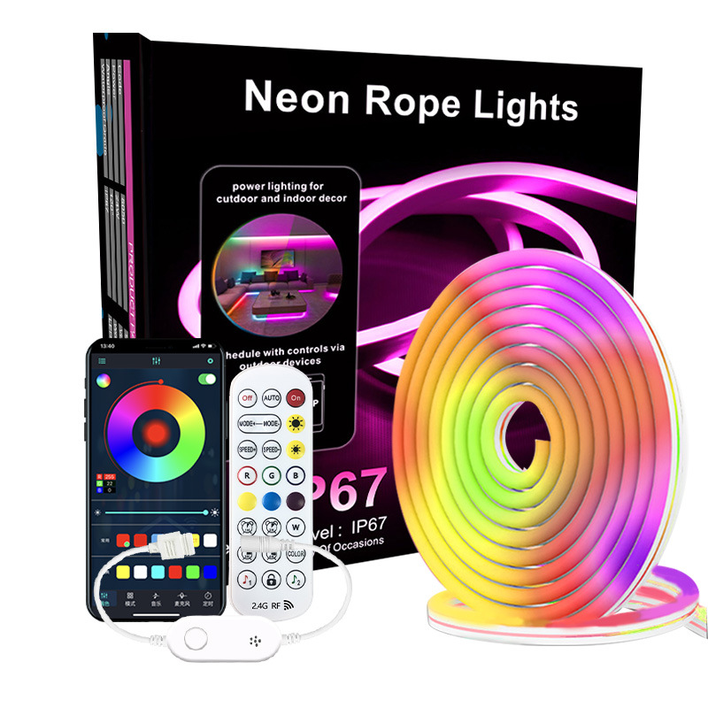 Home & Garden Offline Voice Neon Light Rgb Smart Bluetooth 2.4g Outdoor Light With Flexible Modeling Light 30 Meters Set I...