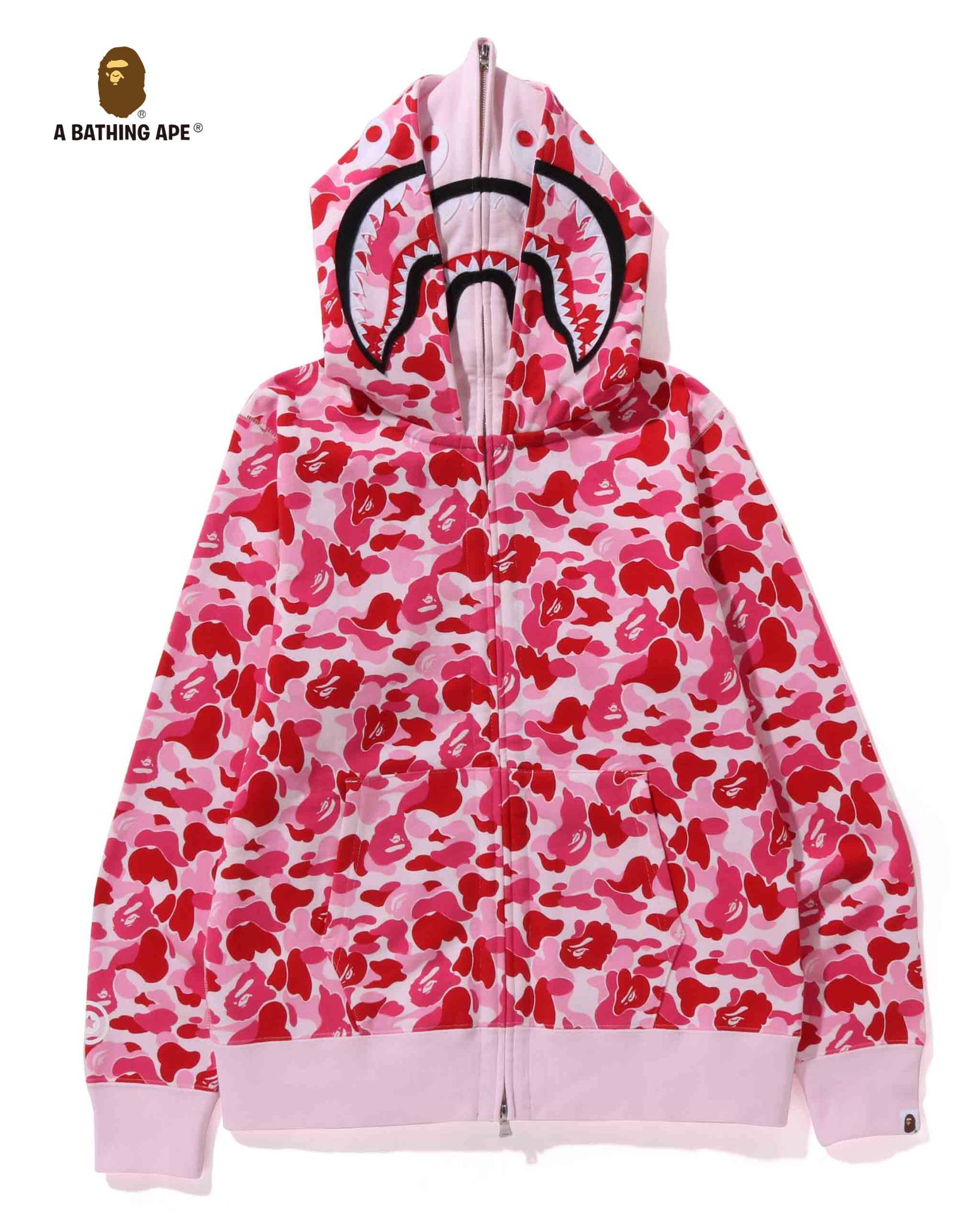 A BATHING APE ABC Camo Shark Full Zipper Double Layer Hoodie High Quality Pure Cotton Version SHARK FULL ZIP HOODIE MENS A...