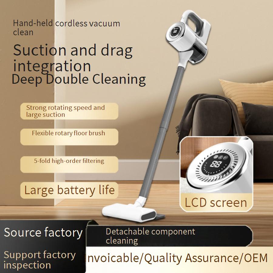 Powerful Cordless Vacuum Cleaner With Mop Function, 15KPA Strong Suction, Pet Hair Removal, Lightweight & Handheld For Hom...