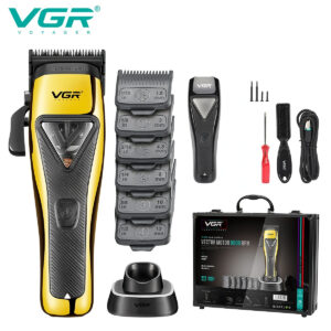 VGR Professional Cutting hine Electric Hair Trimmer Vector Motor Barber Cordless Clipper for Men V-015 - Körperpflegegeräte