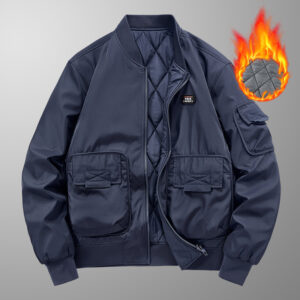 Men's casual jacket, warm pilot's top, men's autumn and winter clothing, thick cotton clothes 23519A - Herrenbekleidung