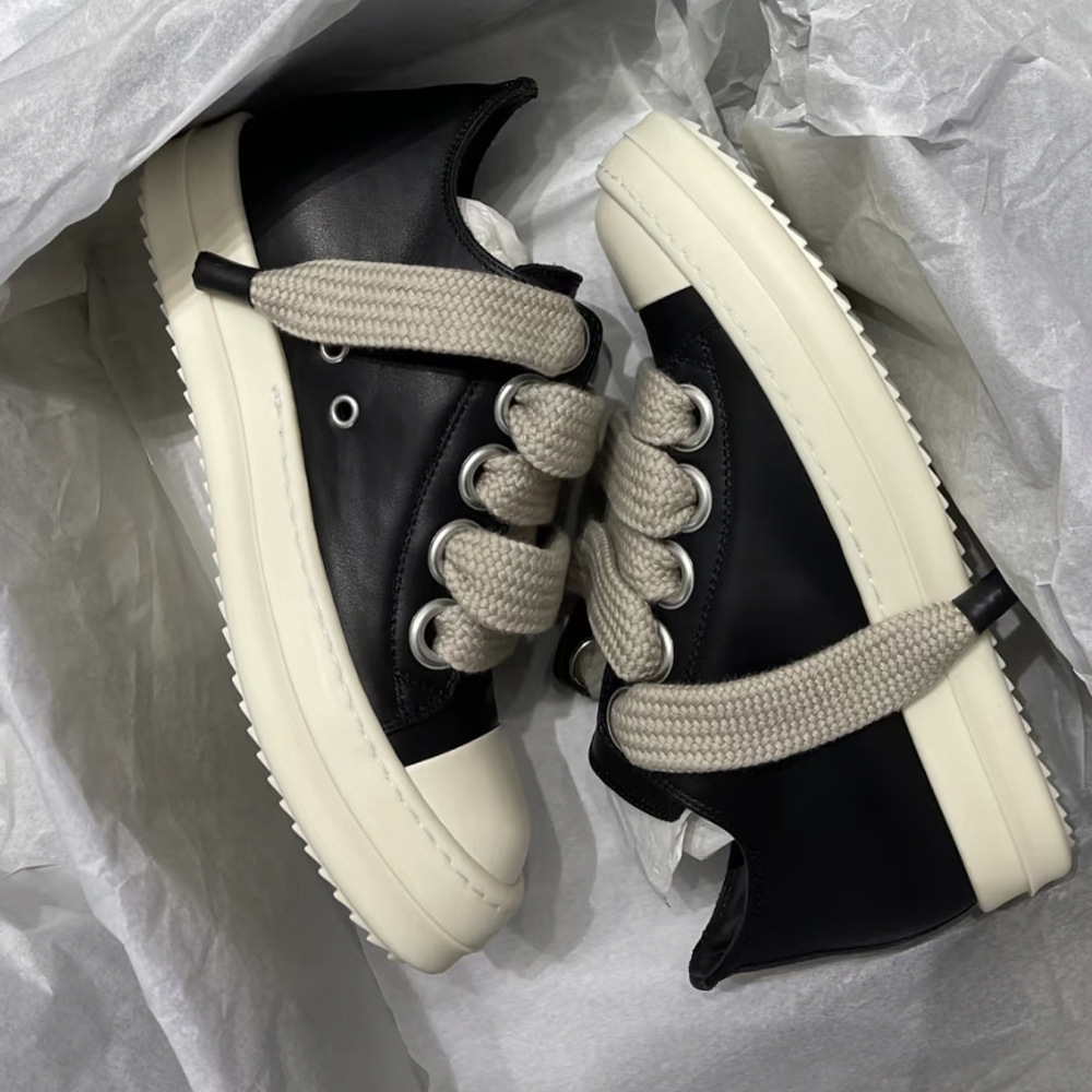 High Version RO New Men Genuine Leather Height-Increasing Thick-Soled Sneakers Casual Versatile Chunky Women Love B - Schuhe