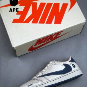 Travis ScottxBAPExN1KE Classic Retro Low OG SP Bape-Co Branded Matte Blue Fashion Board Shoes - Schuhe | Technik & Gadgets