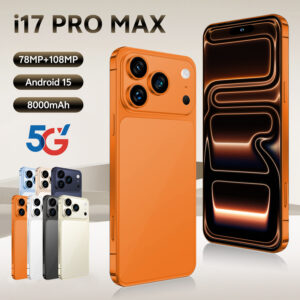 I17 Pro Max Wireless Charging 5G Android Smartphone Network Unlocked 7.3 FULL HD 72+108MP Dual Camera Facial Recognition -...
