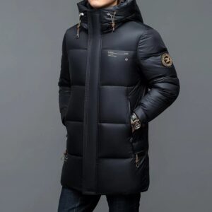 -30 ° neue Mode Männer 90% weiße Kapuze Enten jacken Herren dicken warmen wasserdichten Parka Mantel Daunen mantel - Herre...