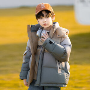 Children's down jacket medium children's gradient boy's medium long thick warm coat winter - Kinderkleidung