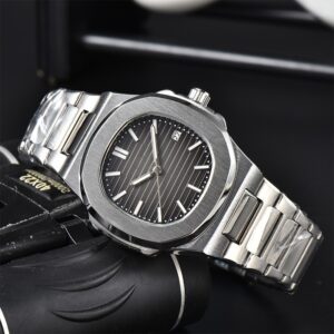 2023 Men's Steel Band Mechanical Automatic Nautilus 3-pin Transparent Bottom Watch - Herrenschmuck | Technik & Gadgets