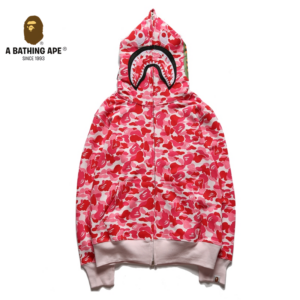 A BATHING APE ABC CAMO High Quality Pure Cotton Version SHARK FULL ZIP HOODIE MENS AND WOMEN - Herrenbekleidung