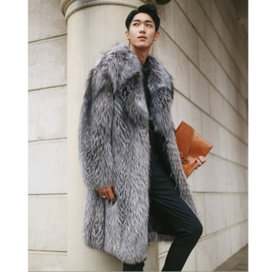 Men's Clothing Imitation Fox Hair Long Coat Fur - Herrenbekleidung | Technik & Gadgets