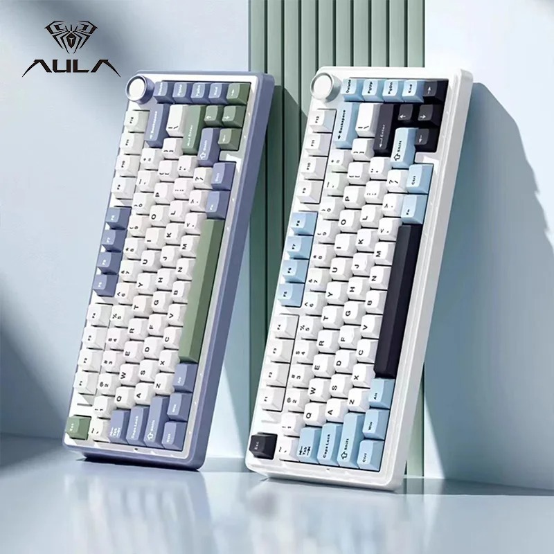 AULA Tarantula F75 Custom Mechanical Keyboard Gasket Structure Full Key Hot Swap Wireless Three-mode Bluetooth MAX - Compu...