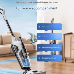 DaVKing Floor Scrubber Suction And Mopping Machine Household Wireless Sweeping And Mopping Dust Removal Automatic Cleaning...