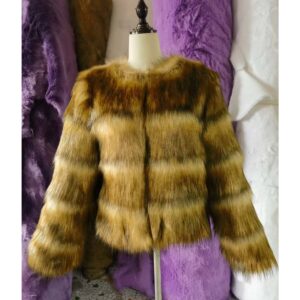 Women's Fur Coat Raccoon Fur Splicing Artificial Fur - Damenbekleidung | Technik & Gadgets