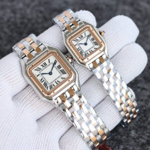 Women's Classic Square Diamond Roman Leopard Couple Watch Montres Steel Band - Herrenschmuck | Technik & Gadgets