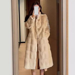 Women's Clothing Danish mink coat women's winter mink fur coat young style medium and long plush top thickened - Damenbekl...