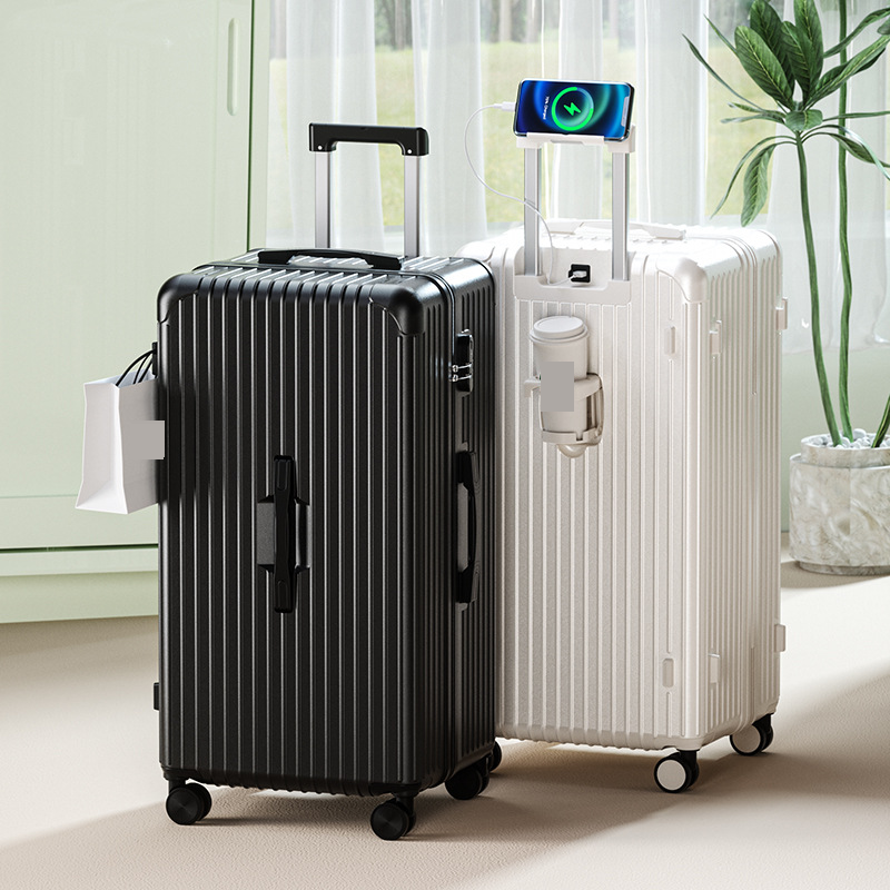Luggage & Travel Bags 28 inch suitcase, large capacity trolley case, thickened and drop resistant, 30 inch silent universa...