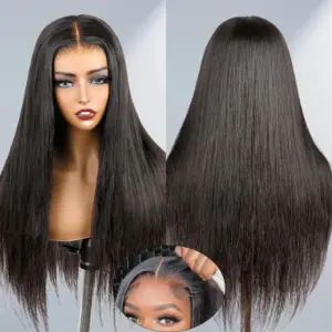 Straight Human Hair Wear&Go Wigs 6x6 Lace Closure Wig - Haircare Products | Technik & Gadgets