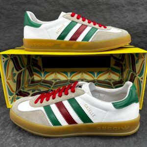 Samba P260 X White, Red, And Green Shoes, Unisex Fashion Sports Shoes, Running Shoes