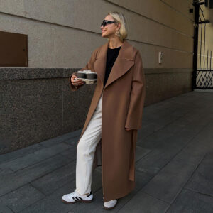 Women's autumn and winter loose raglan sleeve wool double-sided woolen Maillard coat - Damenbekleidung | Technik & Gadgets