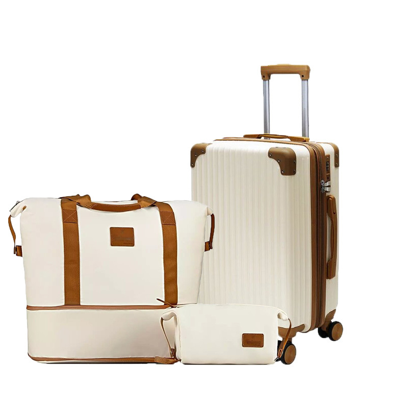 Luggage & Travel Bags high end luggage 20 inch color matching trolley suitcase 6 piece password boarding case universal wh...