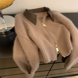 Women's Clothing Real Shot Knitted Cardigan Sweater Jacket Women's Autumn Clothing Autumn And Winter Outer Wear New Style ...