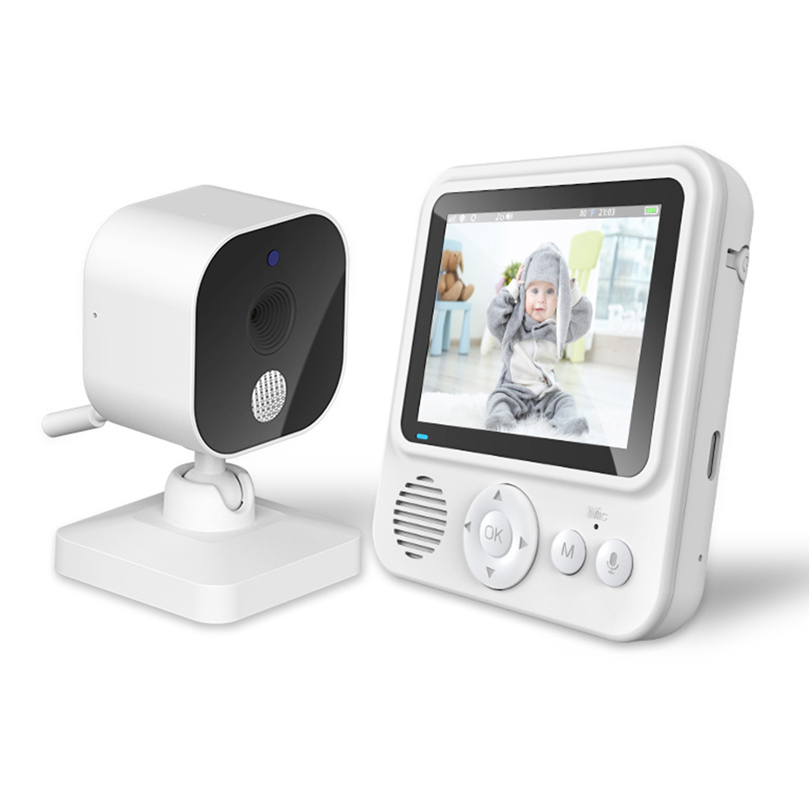 Mother & Kids 2.5 Inch Baby Monitor Wireless Screen Voice Intercom Baby Monitor Sleep Monitoring Child Monitoring - Kinder...