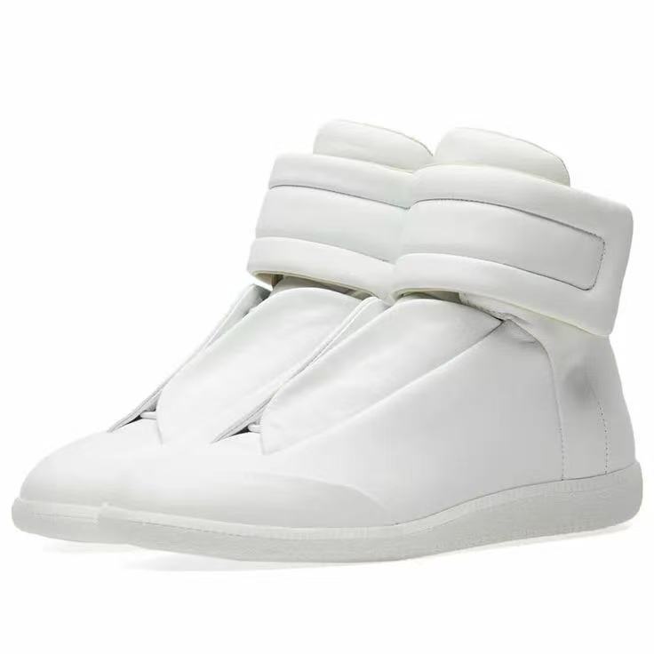 Popular Lightweight Martin Boots High Top German Training Splicing Velcro Wear Resistant Casual Forrest Gump Shoes - Schuhe