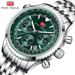 MINI FOCUS Watch, Fashion Men's Watch, Multi-function Quartz Watch, Aviation Chronograph Men's Watch, Fine Steel Belt 0463...