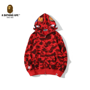 A BATHING APE ABC CAMO High Quality Pure Cotton Version SHARK FULL ZIP HOODIE MENS AND WOMEN - Herrenbekleidung
