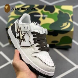 A BATHING-APE Bape-STA SK8 NO.93 Classic Low Help Flash Star Contrast Fashion Board Shoes Casual Skateboarding Shoes Unise...