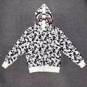 A BATHING APE ABC Camo Shark Full Zipper Double Layer Hoodie High Quality Pure Cotton Version SHARK FULL ZIP HOODIE MENS A...
