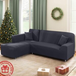 solid color Four Seasons stretch all-inclusive sofa cover L-shaped sectional sofa cover sofa cover - Waschen & Reinigen