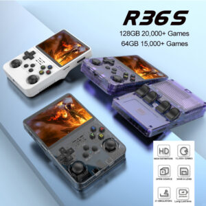 R36S Retro Handheld Game Console 3.5 Inch IPS Screen Portable Pocket Video Player 64GB RG35S Plus Linux System - Computer