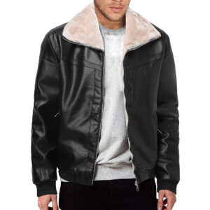 2026 New Spring Locomotive Men's Casual Fleece Leather Jacket Fleece Locomotive Jacket - Herrenbekleidung