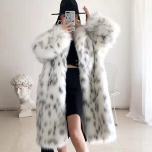 Women's Clothing Women's Fur Coat Large Size Women's Long Waist-less Long Sleeve Fox Fur Coat For Women - Damenbekleidung