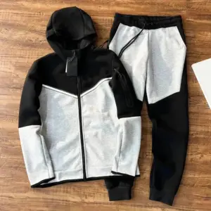 Fleece Hoodie Sweatshirts Men High Quality Women Tracksuits Sports Pants Tech Fleeced Jackets Space Cotton Trousers - Herr...
