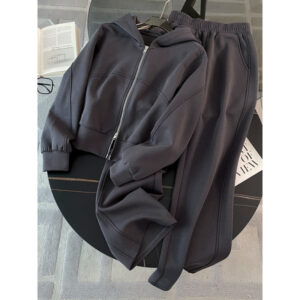 Premium Casual Tracksuit Set - Oversized Hoodie & Wide-Leg Pants For Women, Soft Polyester Fabric (S-3XL) - Damenbekleidung