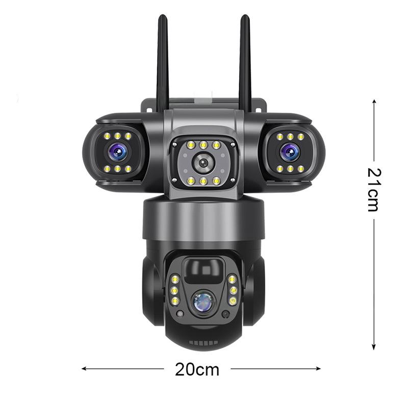Security Cameras Solar 4G Outdoor Waterproof Ball Machine HD Monitoring Without Wiring Mobile Phone Remote Viewing Probe -...