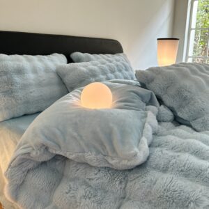 Home & Garden Soft Touch Plush Bed Milky Velvet Four Piece Bedding Thick Bed Sheet Quilt Three Piece Set - Waschen & Reinigen