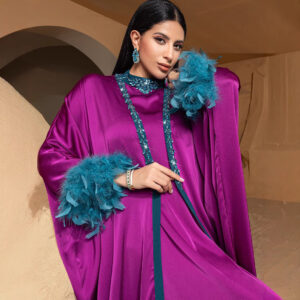 Women's Clothing Light Luxury Half High Collar Two Piece Middle Eastern Large Size Dress - Damenbekleidung