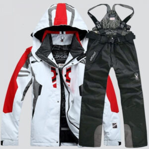 Sports & Outdoor Men's Waterproof Ski Jacket & Pants Set – Winter Thermal Snowsuit For Outdoor Sports (Blue, Red, Black, G...
