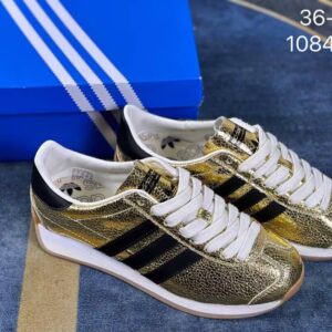 Adidas Origins COUNTRY OG Comfortable, Versatile, Anti Slip, Wear Resistant, Low Cut Lifestyle Casual Shoes Neutral Gold B...