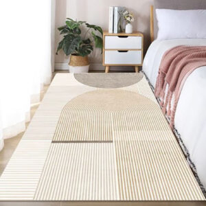 French Line Cashmere Carpet Bedroom Bedside Blanket Modern Simple Tatami Cool Bay Window Mat Soft And Comfortable - Wasche...